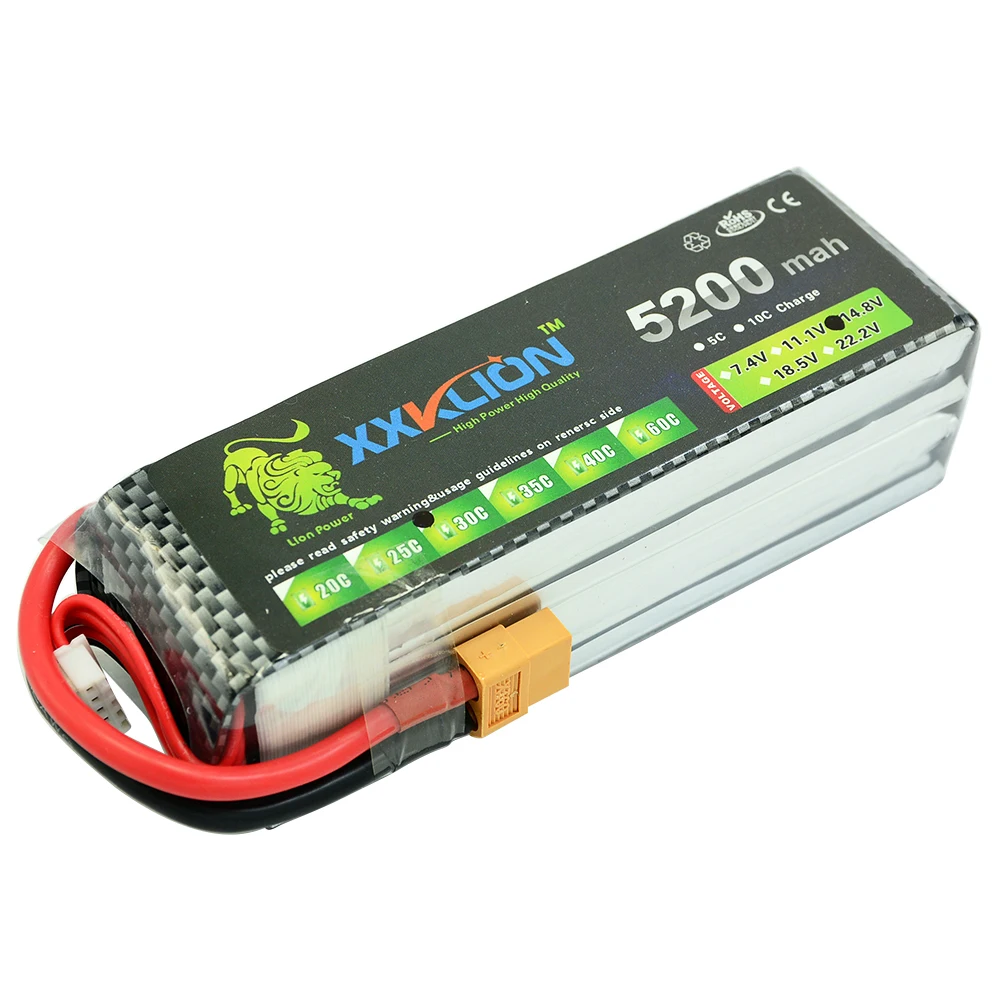 2 шт. Lipo Батарея 4S 14 8 v 5200 мАч 25c 30C 35C 40C T XT60 штекер RC вертолет автомобиль лодка пульт