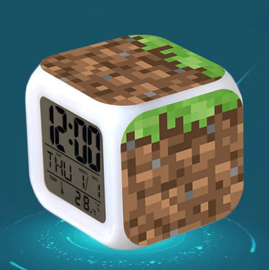 23 Мультяшный детский будильник reloj despertador TNT цифровые часы красочные светящиеся wekker настольные светодиодный светильник wake up Reveil - Цвет: 23
