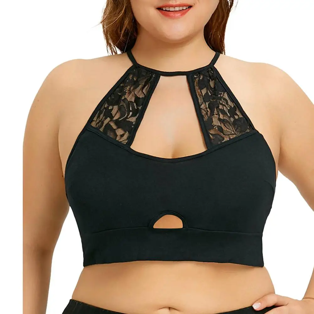 Летнее платье плюс Размеры 5XL женские короткие топы Летняя блузка с вырезами безрукавки однотонные с лямками на шее Рубашки с коротким рукавом женский Haut Femme BB4