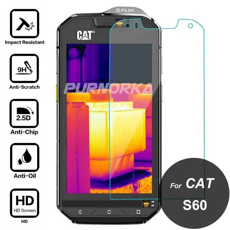 Для Caterpillar CAT S60 закаленное стекло 9h спереди взрывозащищенные Экран протектор
