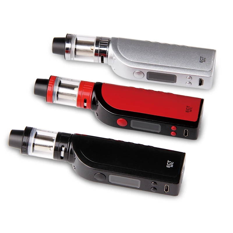 Электронная сигарета 100% оригинал комплект электронных сигарет ECT 50W TC BOX Mod Kit VAPORIZER