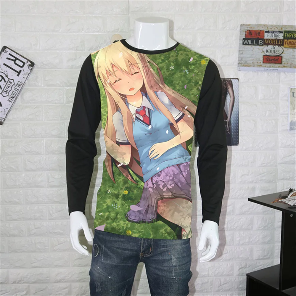Косплэй аниме унисекс футболки кошечка из футболка Sakurasou sakura Су нет домашних