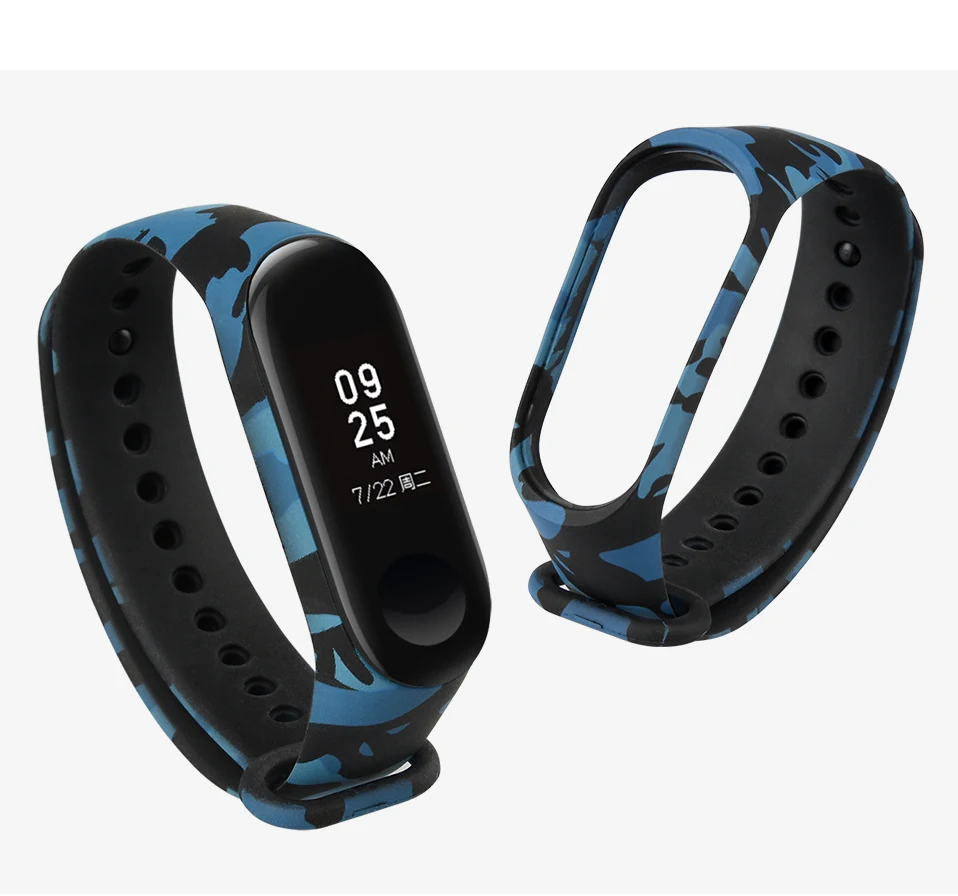 ALANGDUO аксессуары браслет ремешок для Xiao mi Band 3/4 цвета Флора кремний сменный ремешок для mi Band 3 для mi Band 4 ремешок