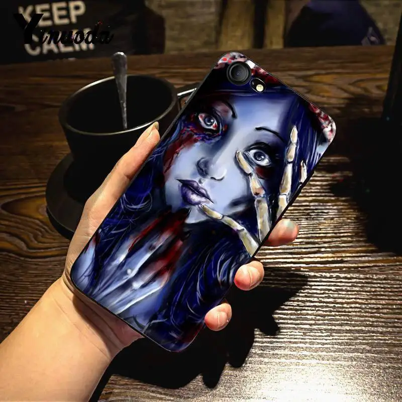 Yinuoda Тима Бертона Труп невесты дизайн кожи тонкий чехол для iPhone X 6 7 6s 7plus 8 8Plus 5 XS XR SE11 11pro 11promax