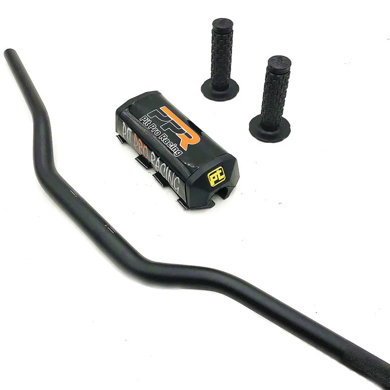 Руль Pit Pro Racing с рукояткой зажим для руля 1 1/8 &quot черный|Руль велосипеда| |