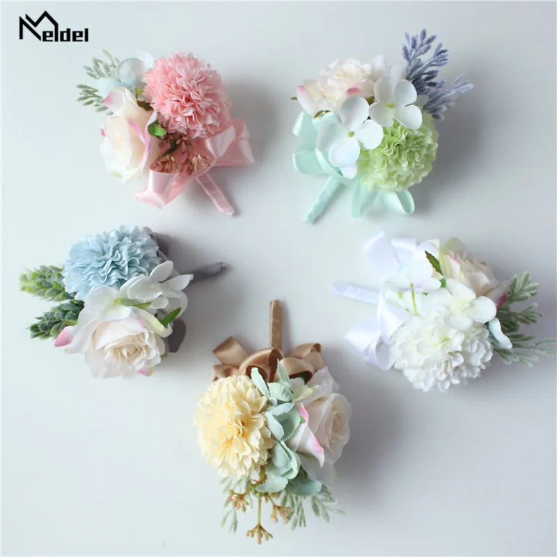 Meldel Corsage Мужская Свадебная простая булавка с отворотом бутоньерка для невесты на