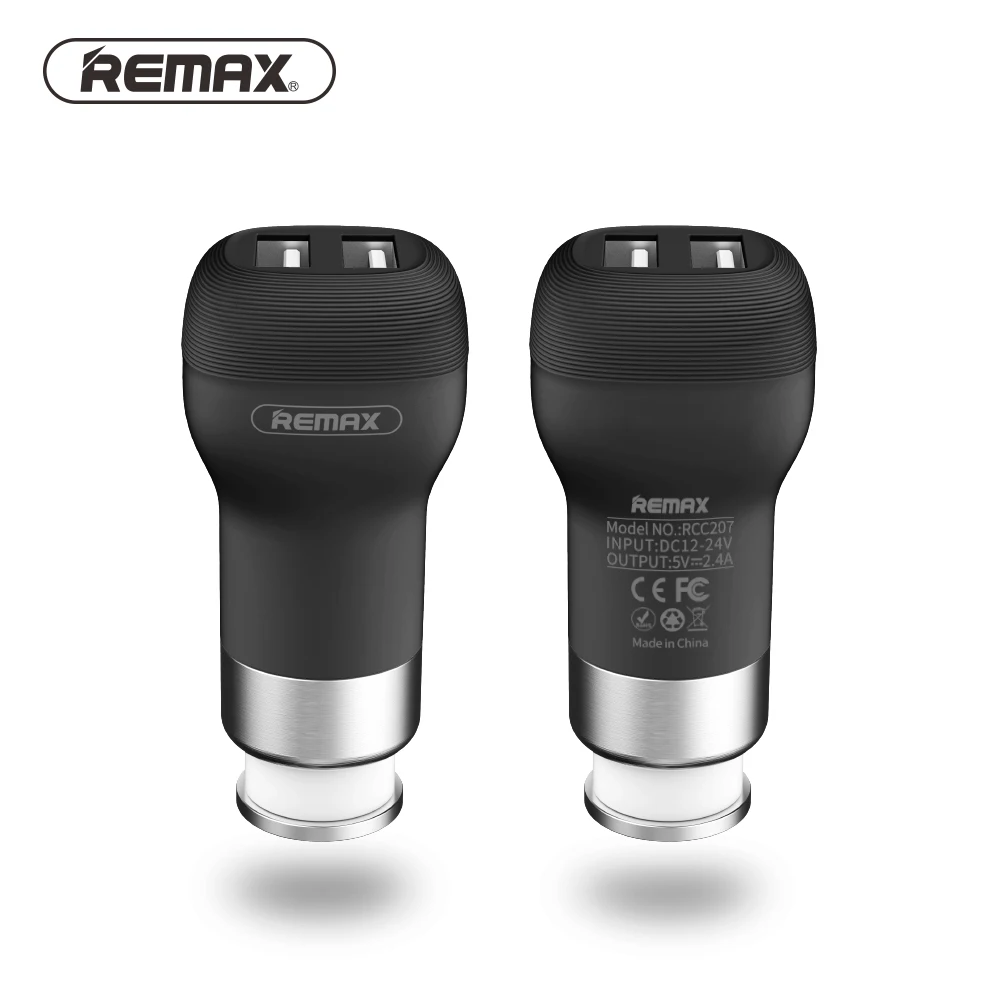 Remax USB Автомобильное зарядное устройство двойной Переходник USB для зарядки в машине умное зарядное устройство адаптер питания для iPhone Xs max Xr X 8 7 6 plus 6s 5 s