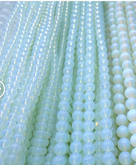 

6mm/8mm/10mm Natural stone beads Bracelet Round colorated Light Blue