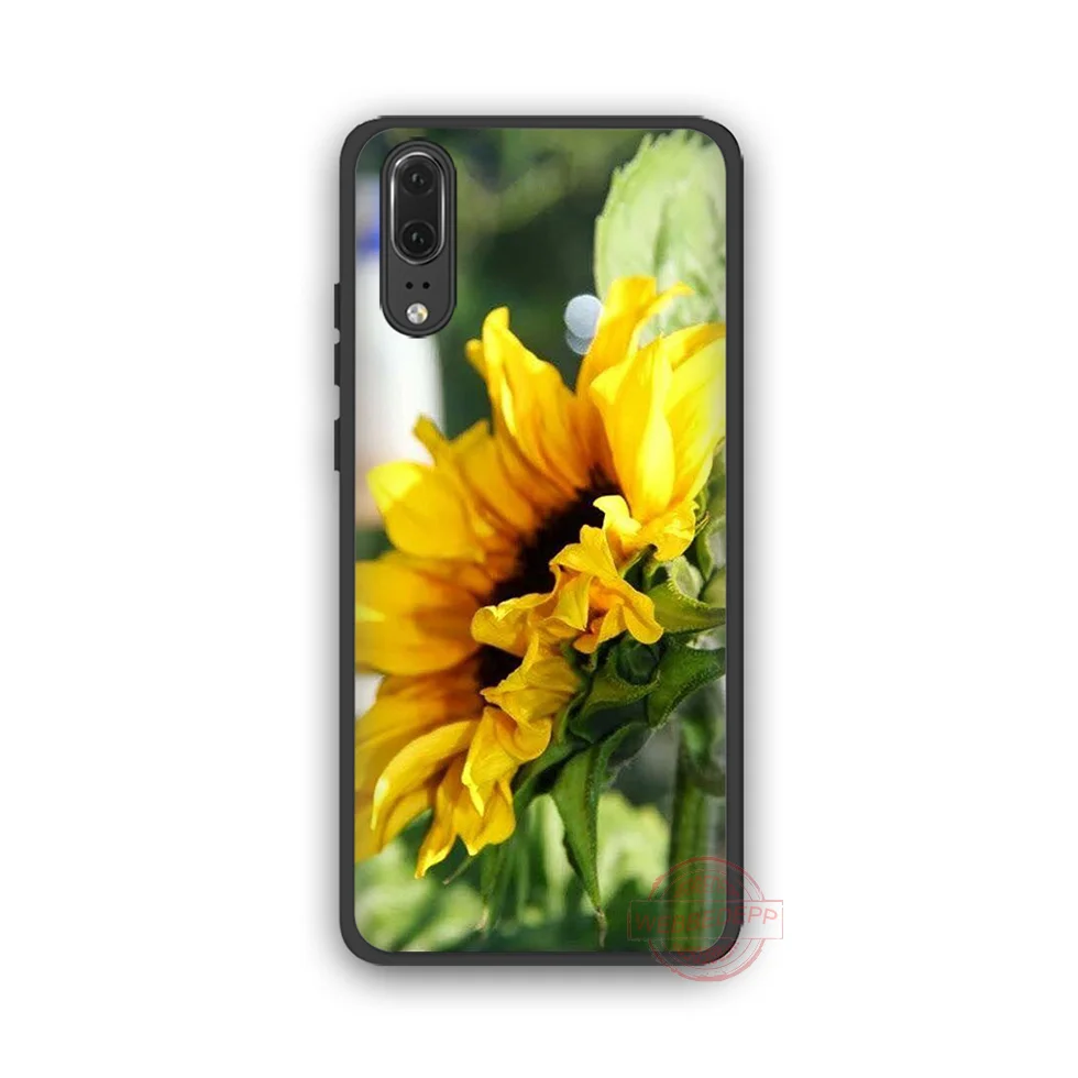 WEBBEDEPP Yellow daisy sunflower TPU phone case for Honor 6A 7A 2GB/3GB Pro 7C 7X 8X 8C 9 10 Note10 8 Lite |