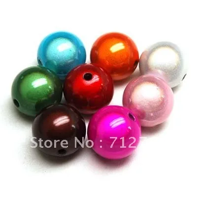 Miracle beads/perles magiques акриловые бусины 18 мм чудесные круглые бусы смешанный цвет
