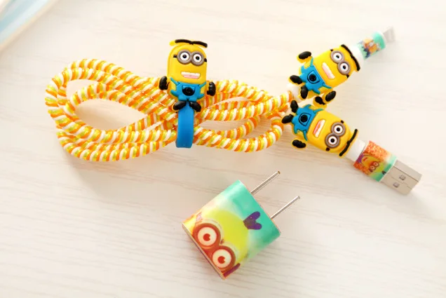 10 компл. DIY Провода веревку защиты костюм весна Устройства для сматывания шнуров данные линии протектора DIY Зарядное устройство Стикеры для сотового телефона Iphone