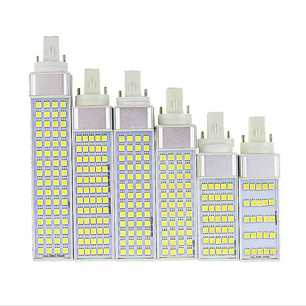 Лампада G23 G24 E27 5W 7W 9W 11W 13W 15W 85V 265V/AC горизонтальная штепсельная лампа SMD5050 Bombillas