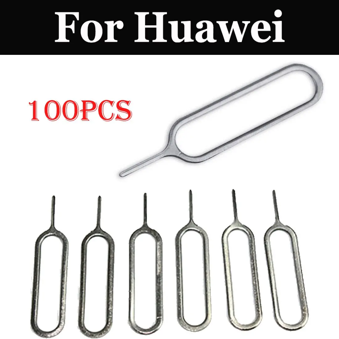 

100pcs Universal Metal Eject Pin Key Tool Needle SIM Card Tray Holder For Huawei Y3 Y3 II Y3 II 4G Y5 Y5 II Y6 II Y6 Prime Y9