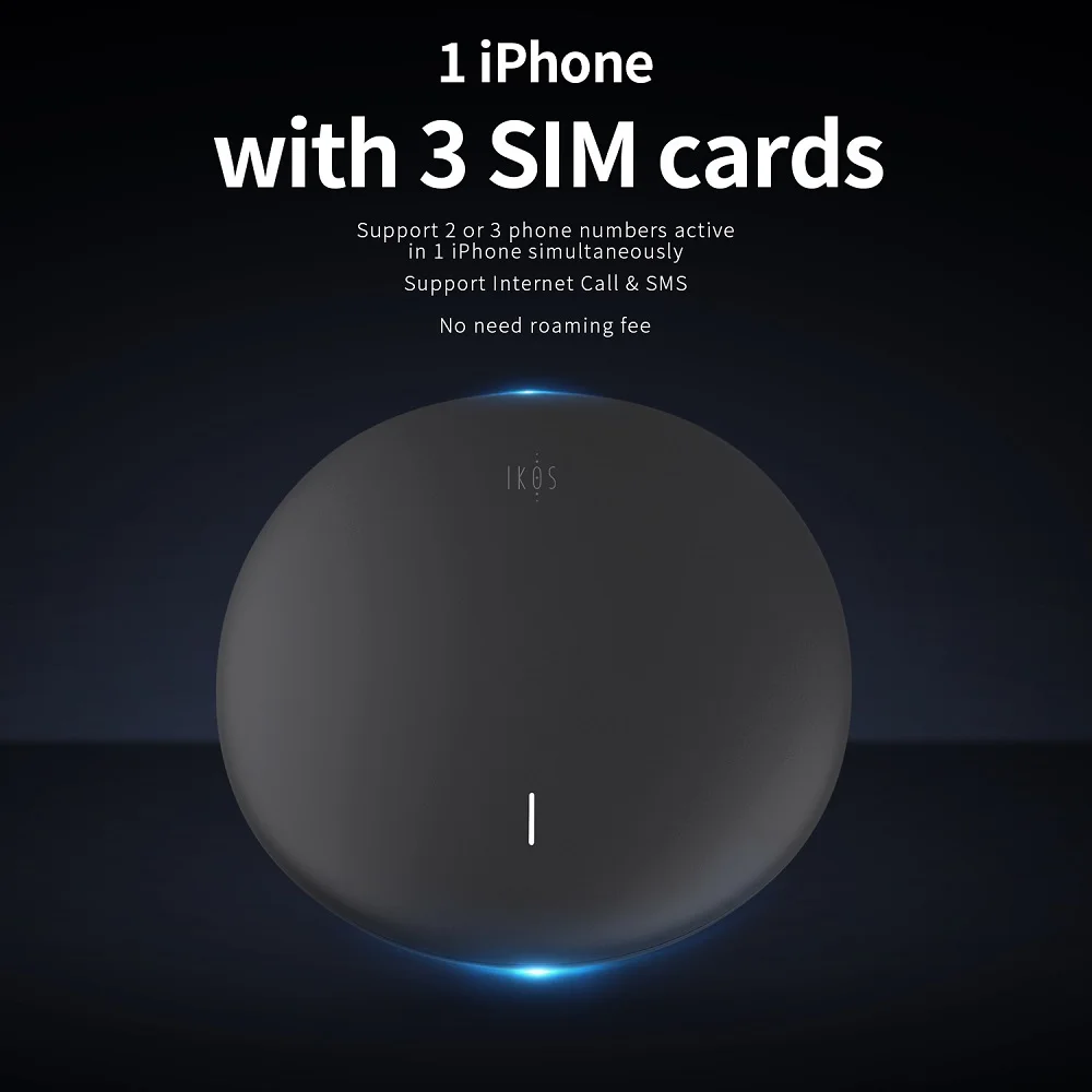 4G версия чистая роуминг IKOS W3600 3SIM в режиме ожидания SIM добавить беспроводное соединение WiFi маршрутизатор для iPhone 6/7/8/X iOS 7-13