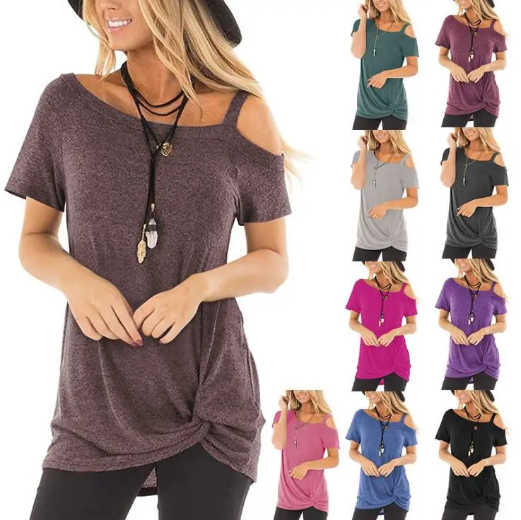 2019 Весна и лето Новая Горячая Европейская kinking женская футболка с короткими