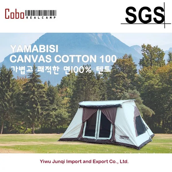 Водонепроницаемая Всесезонная палатка на 4 человек из хлопкового полотна для