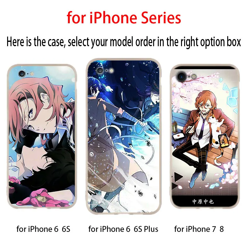 Силиконовый мягкий чехол для iPhone 11 12 Pro X XS Max XR iphone 8 7 6 Plus 5 фотоблей аниме бродячие