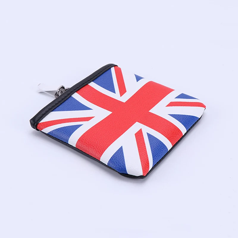 Union Jack Юнион Джек кожаный Авто выход воздуха сумка Коробка органайзер сотовый телефон карман держатель для хранения для Mini Cooper Countryman jcw - Название цвета: Union Jack
