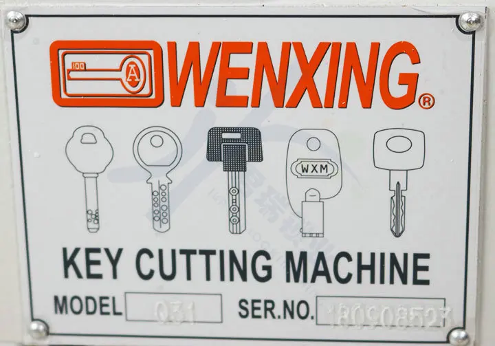 Q31 Wenxing Вертикальный Станок для изготовления ключей 220V 50MHZ для дубликатов ямочек и поперечных трубчатых ключей