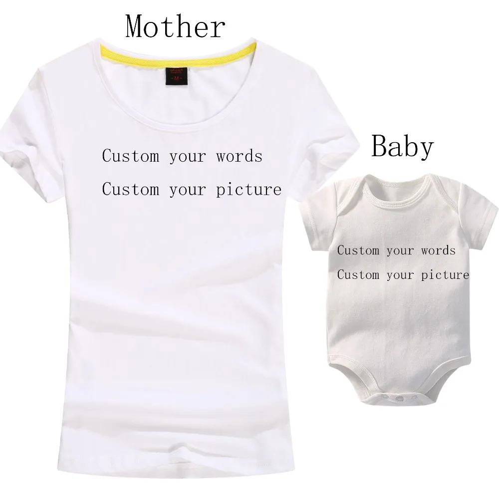 Семейные комплекты для мамы Футболка короткий рукав детские комбинезон