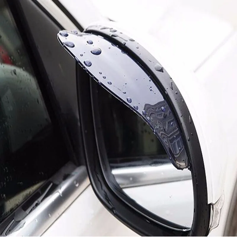 2pcs Car Accessories PVC Rearview Mirror Rain Shade Rainproof Blades fords focus 2 3 Eyebrow Cover | Автомобили и мотоциклы