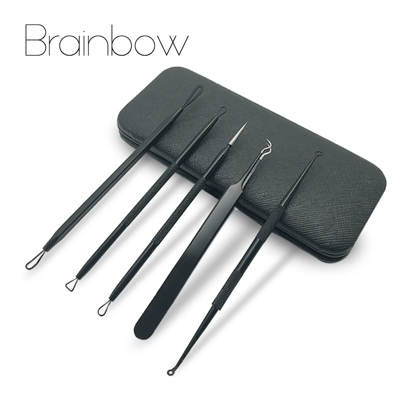 Brainbow 5 шт./пакет набор игл для угревой сыпи Чистка Пор пятно чистящее средство