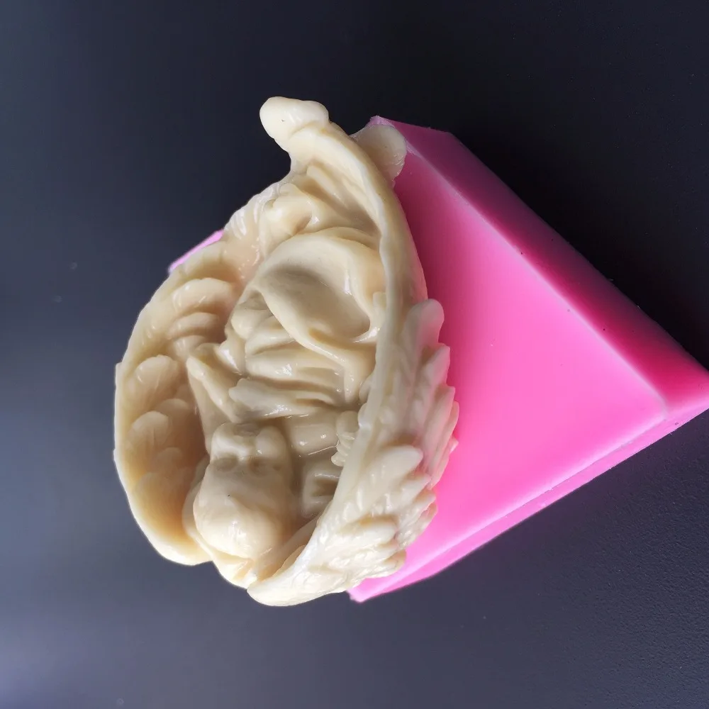 Силиконовые формы для мыла в виде ангела форма ручной работы с силикагелем diebaby