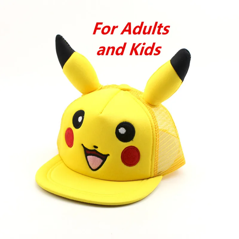 Хлопок новый фильм детектив шляпа Пикачу косплэй костюм Snapback унисекс Бейсбол