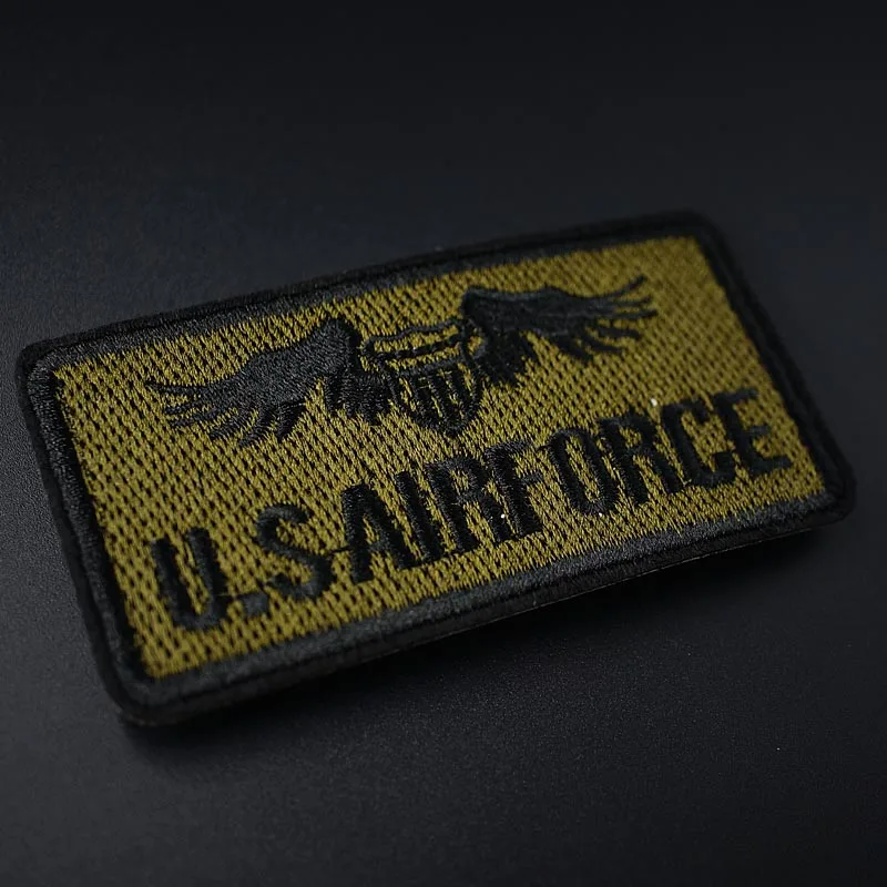 U.S AIRFORCE Size:4.5x9.0cm Badges Iron On Patches Badge Embroidery Patch Applique Clothes Clothing Sewing Supplies Decorative | Дом и сад