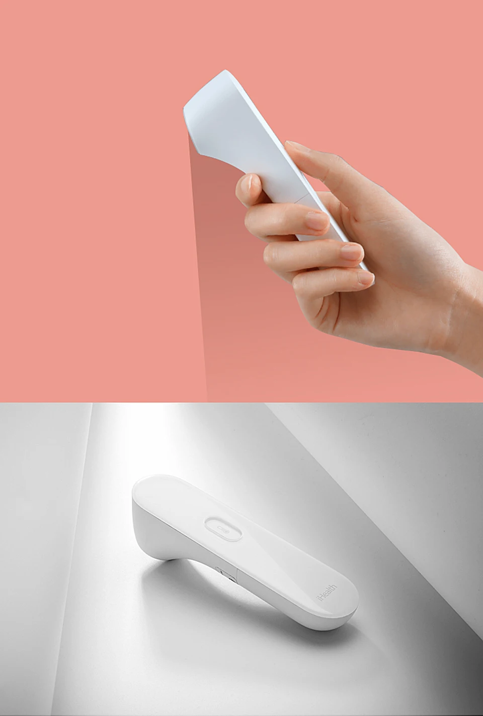 Xiaomi Mijia iHealth светодиодный умный термометр точный цифровой Лихорадка инфракрасный медицинский термометр Бесконтактное измерение