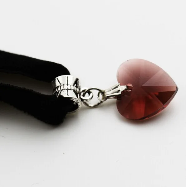 Ошейник ожерелье 2016 ретро новый готический вельветовый с кристаллами подвеской