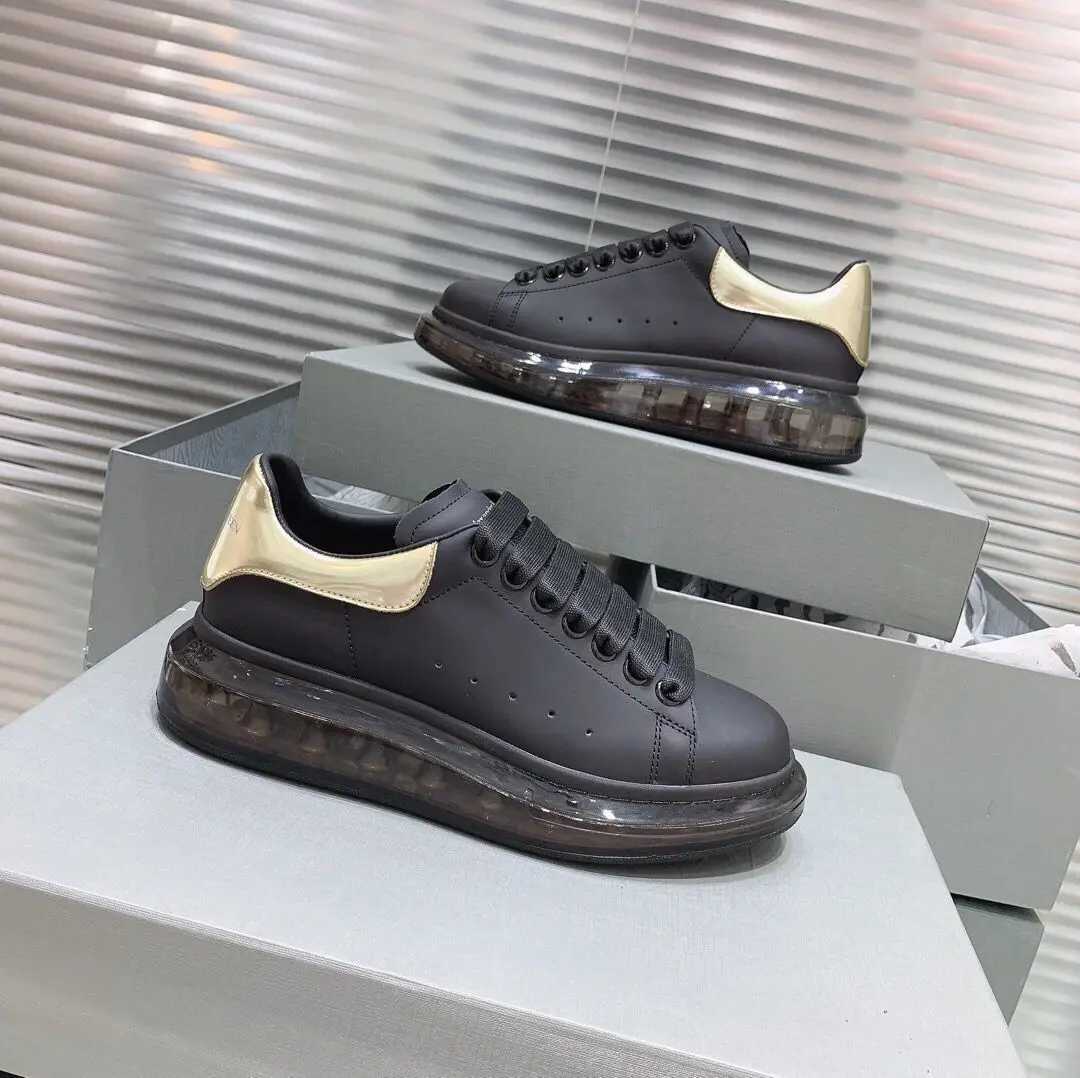 Buono Scarpe/популярные женские кроссовки из натуральной кожи; Повседневная кружевная обувь на платформе; Прозрачный каблук; женские брендовые кроссовки;