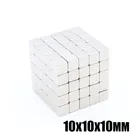 Супермощный редкоземельный постоянный магнит 10x10x10 мм N35 20 шт., небольшие блоки, мощные магниты из неодима