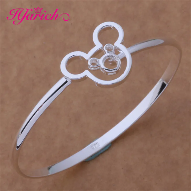 sysz029 Hfarich Мода Минни Микки ожерелье s& Подвески для женщин мультфильм животное мышь ожерелье икона стиля ожерелье Подарки - Окраска металла: sysz029