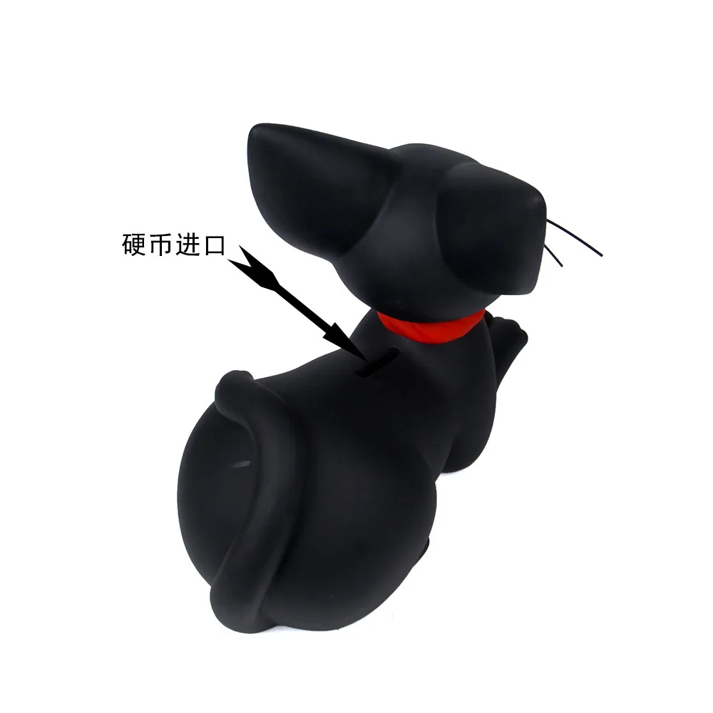 Пластиковая симпатичная копилка для кошек, черная копилка для кошек, Jiji, сейф для денег, копилка для монет, копилки, Детская банка, настольные украшения, ремесла, подарок