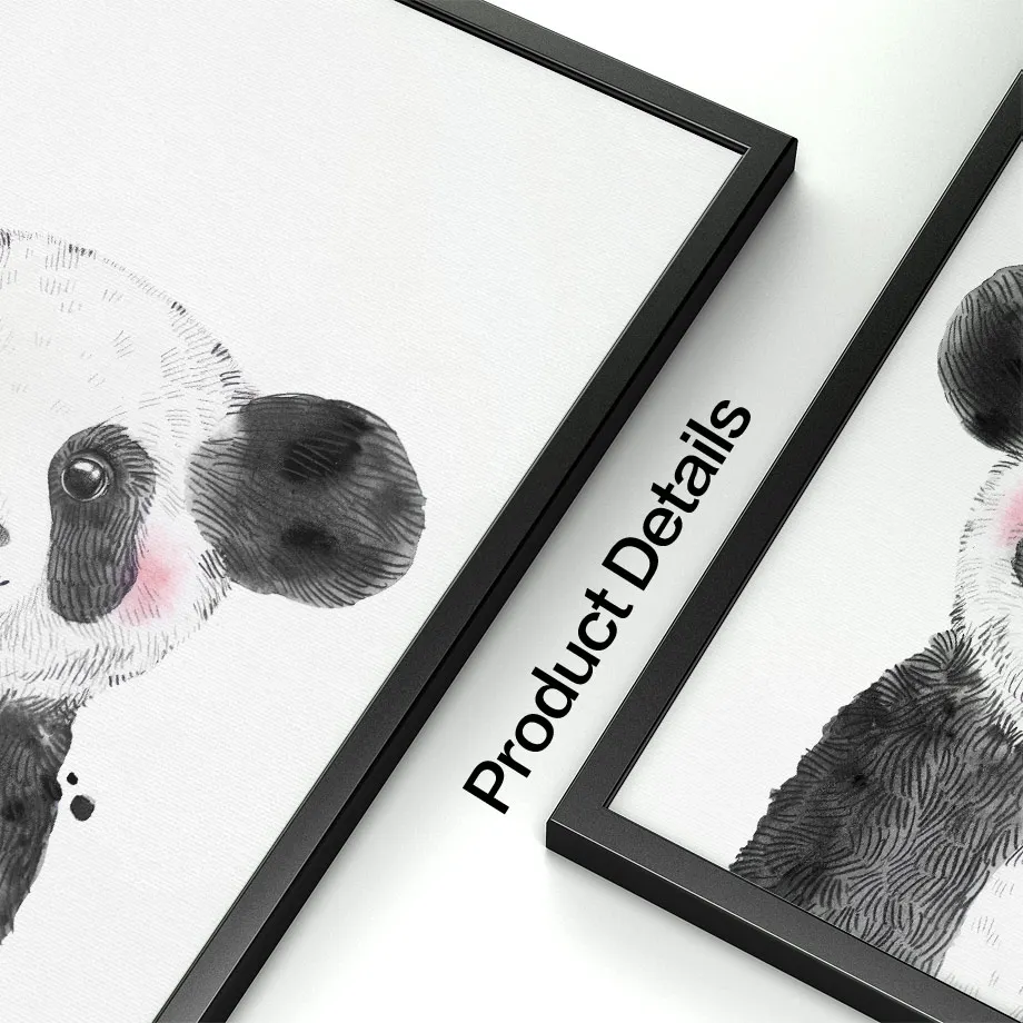 Настенная Картина на холсте мультфильм панда коала Лемур Симпатичные Детские