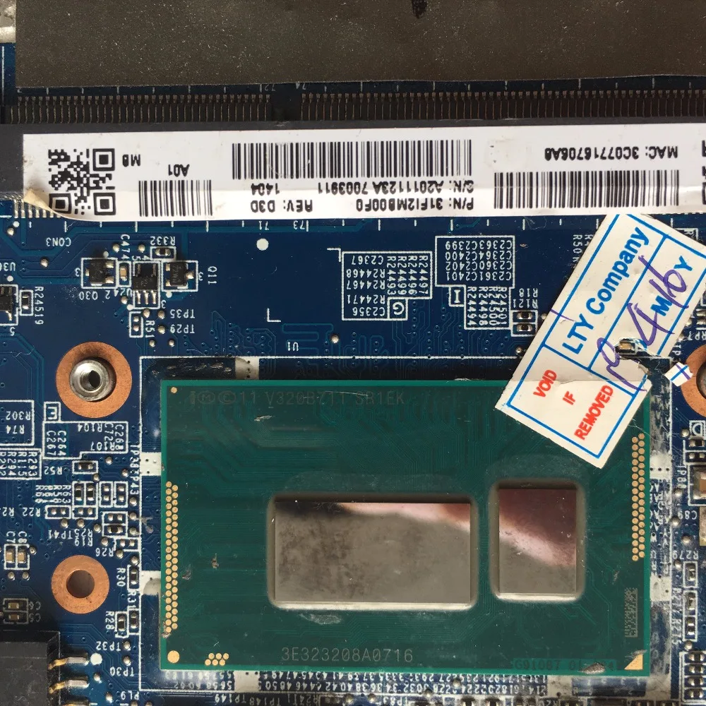 Отлично подходит для SONY SVF14N серийная материнская плата для ноутбука HM86 DDR3 с SR1EK i3-4005U Процессор A2011123A рабочих