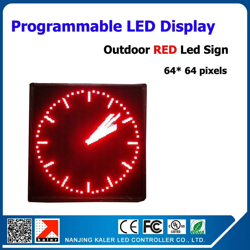 Водонепроницаемая светодиодная электронная плата P10 красного цвета Квадратный