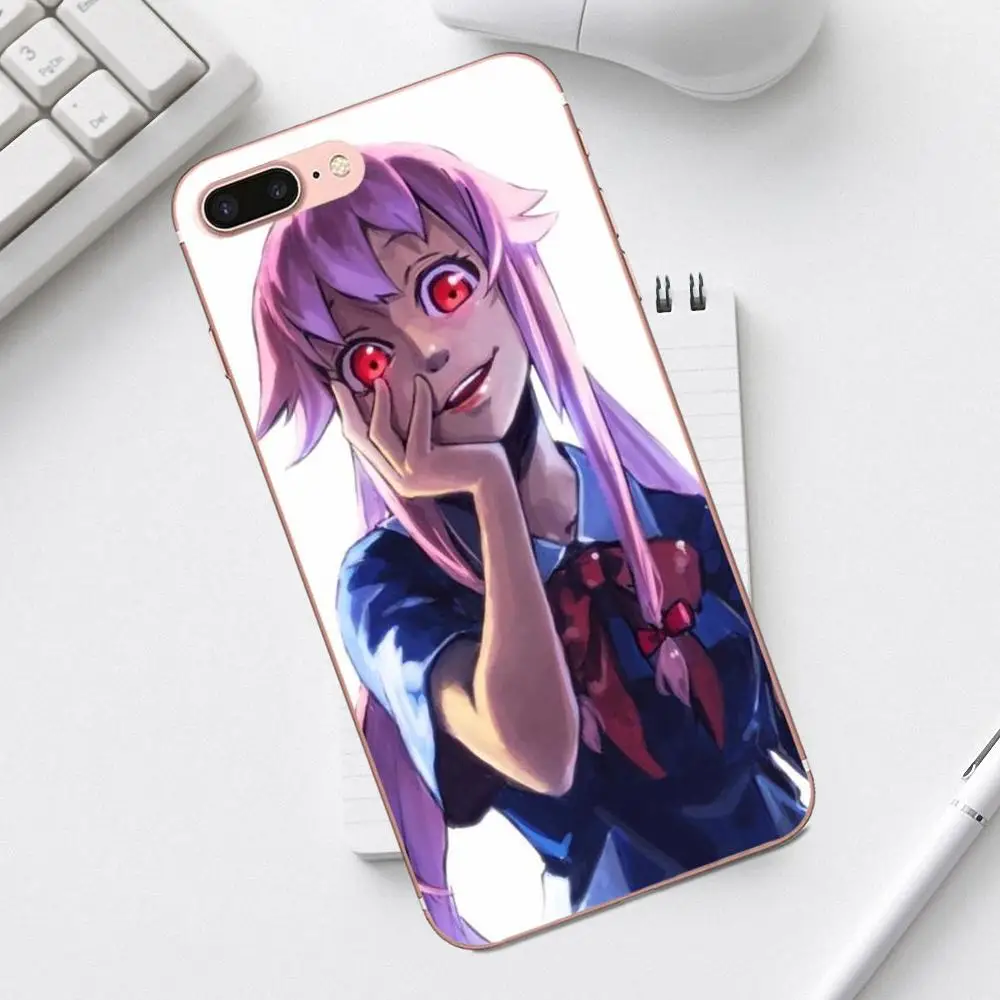 Mirai Nikki Будущее Дневник корпус ТПУ топ продаж для iPhone 4 4S 5 5C SE 6 6S 7 8 Plus X XS Max XR Galaxy A3 A5