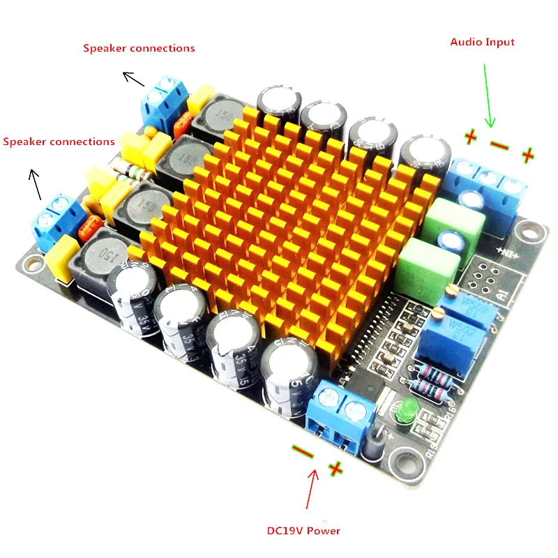 DC19V TK2050 2 0 канальный класс T Hi Fi стерео аудио цифровой усилитель плата 50 Вт Вт|amplifier