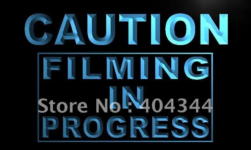 LK368-внимание при съемке светодиодная неосветодиодный световая вывеска домашние