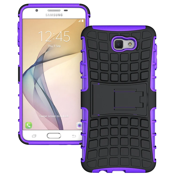 Прочный паук ТПУ + Пластик Гибридный Heavy Duty Панцири Стенд Футляр для Samsung Galaxy J5 Prime &
