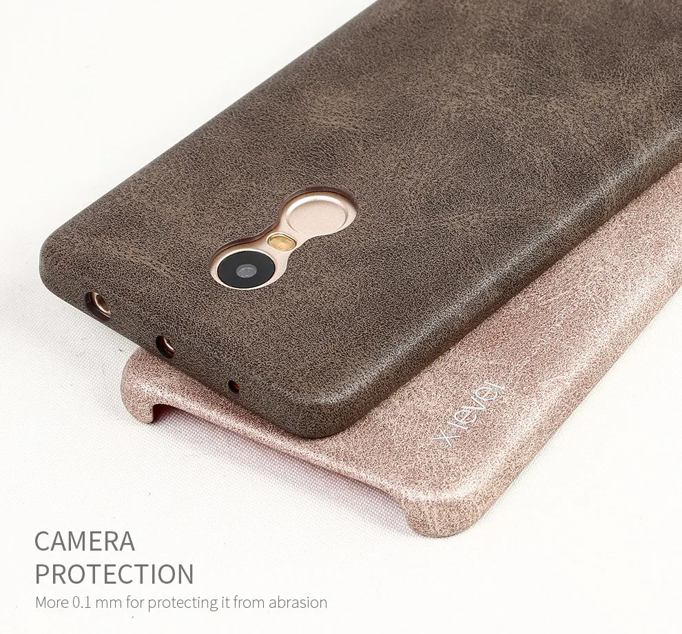 X-level Luxury Retro PU Leather Case for Xiaomi Redmi Note 4 Pro Back Cover Red mi Note4 Vintage Cases Capa Fundas |