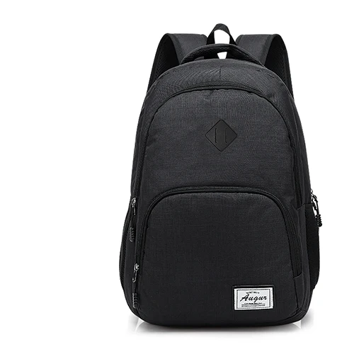 Black AUGUR новые мужские wo мужские рюкзаки с usb зарядкой, мужская повседневная сумка для путешествий, Подростковая школьная сумка для ноутбука - Цвет: Black