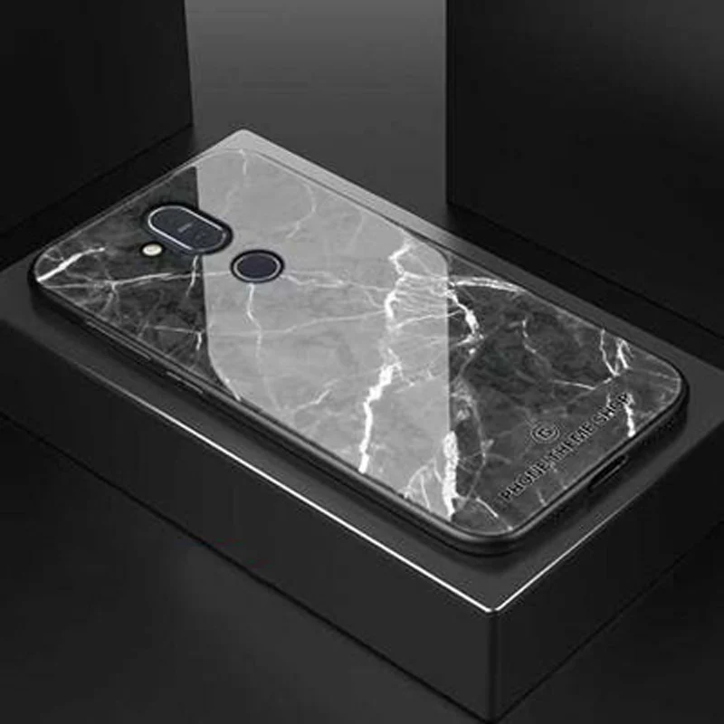 Чехол для Nokia 8 1 роскошный чехол из закаленного стекла с мягкими краями 6 18 дюйма
