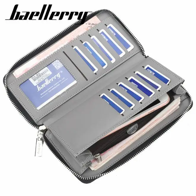 

Baellerry High Quality Men Wallets Multi-function New Design Canvas Wallet Casual Male Clutch Coin Purse Card holder Carteira