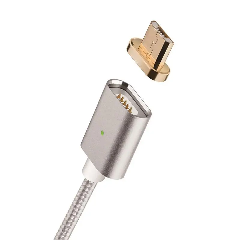Nylon Braided Magnetic Connector Micro USB Charging Flex Cable Data Sync & For Android Devices Accessories Parts | Мобильные