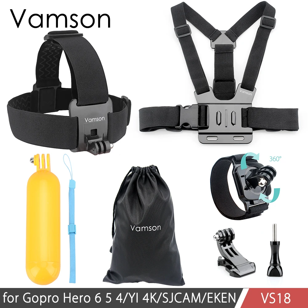 Vamson нагрудный ремень плавучий поплавок монопод головной крепление для Gopro Hero 5 4 3