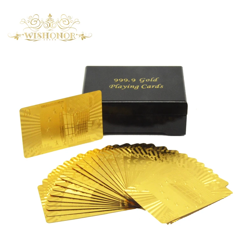 Новые товары 2017 года игральные карты с позолоченными игральными картами из
