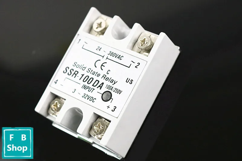 1 шт. SSR100DA SSR 100DA от производителя 100A ssr реле вход 3 32VDC выход 24 380VAC|Реле| |